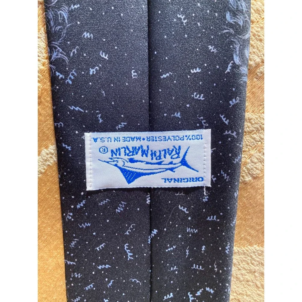 Vintage 90s Tie 1990s Three Stooges Larry Moe Curly Black & White Funny Necktie